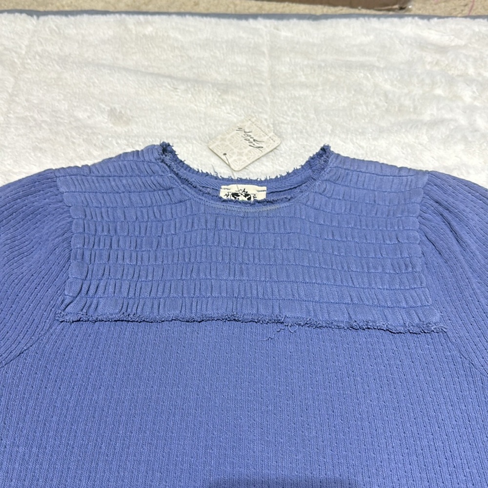 Free People | size xsmall | blue top - Picture 4 of 7